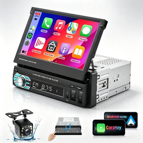 Flip out single din car - flip‑out,